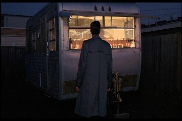 Chalfont trailer at night